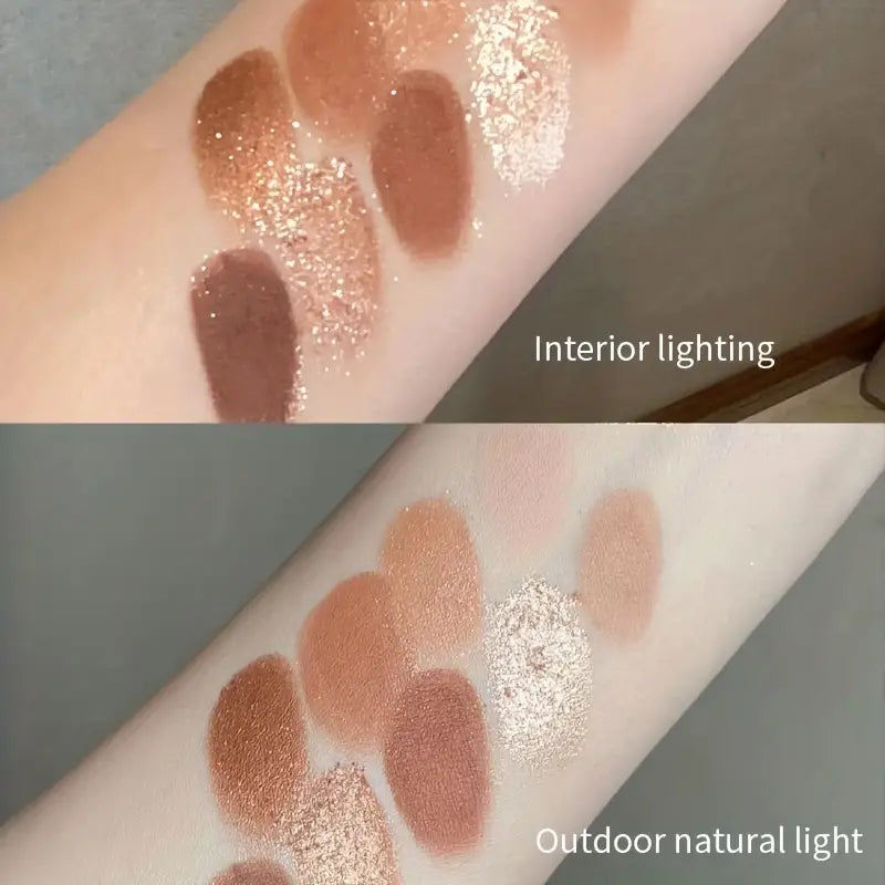 9 Colors Eyeshadow Palette Earth Color Tone Light Makeup